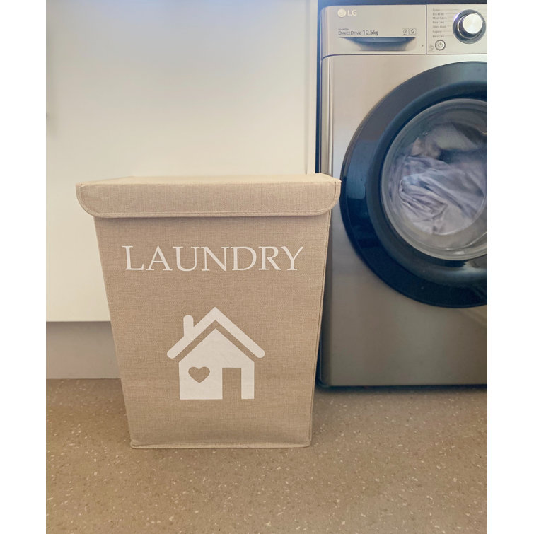 17 Stories Jute Fabric Laundry Bin Wayfair.co.uk